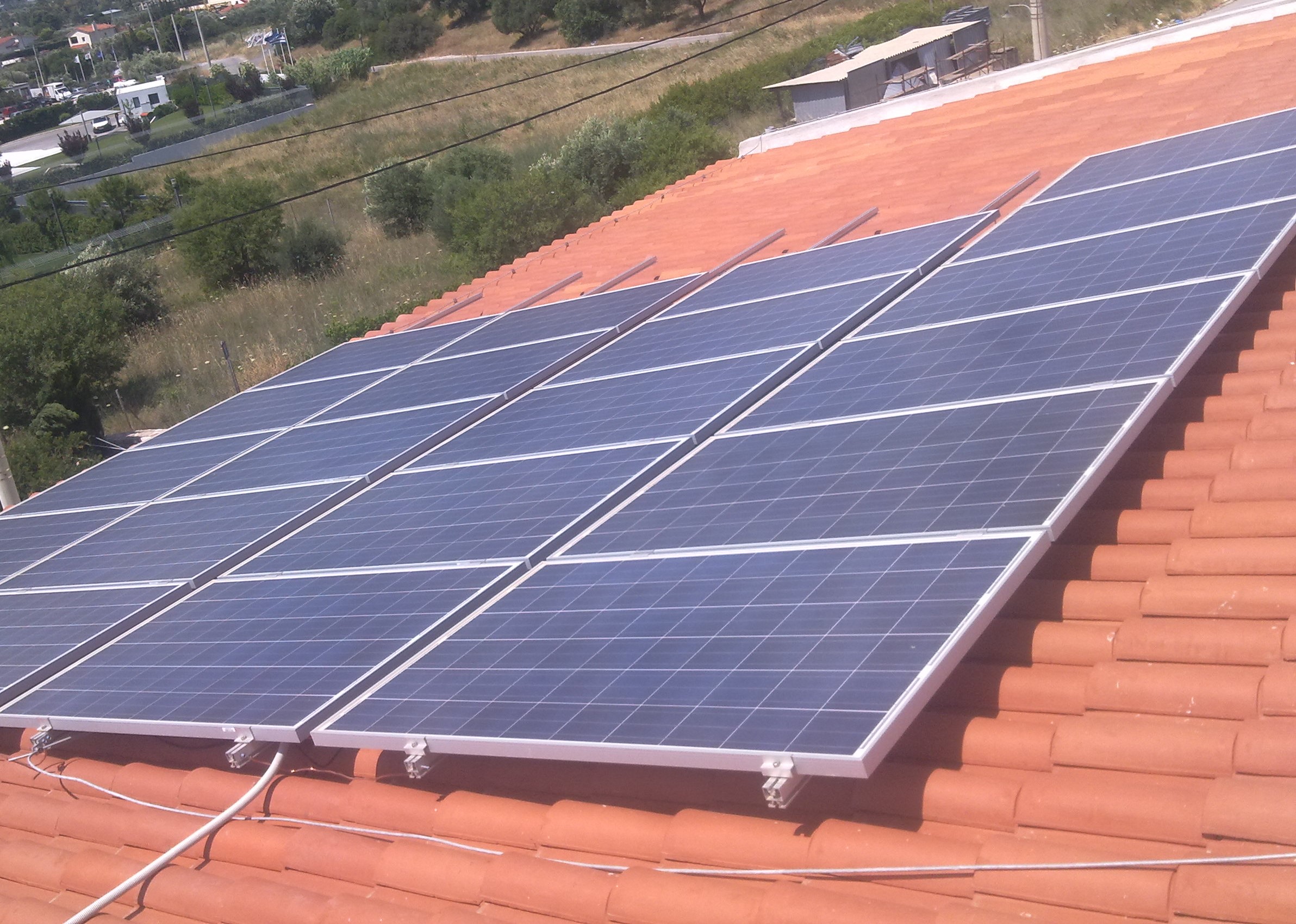 Φωτοβολταϊκό σύστημα 10 kWp σε στέγη στην Παλλήνη